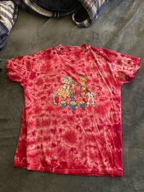 Disney Red Tie-Dye Toy Story Graphic Short Sleeve Tee